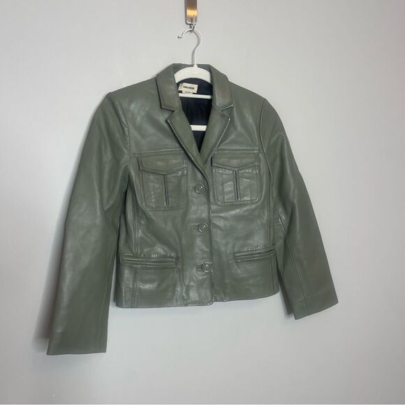 $798 Zadig&Voltaire Liams leather blazer NWT XS - Picture 12 of 13